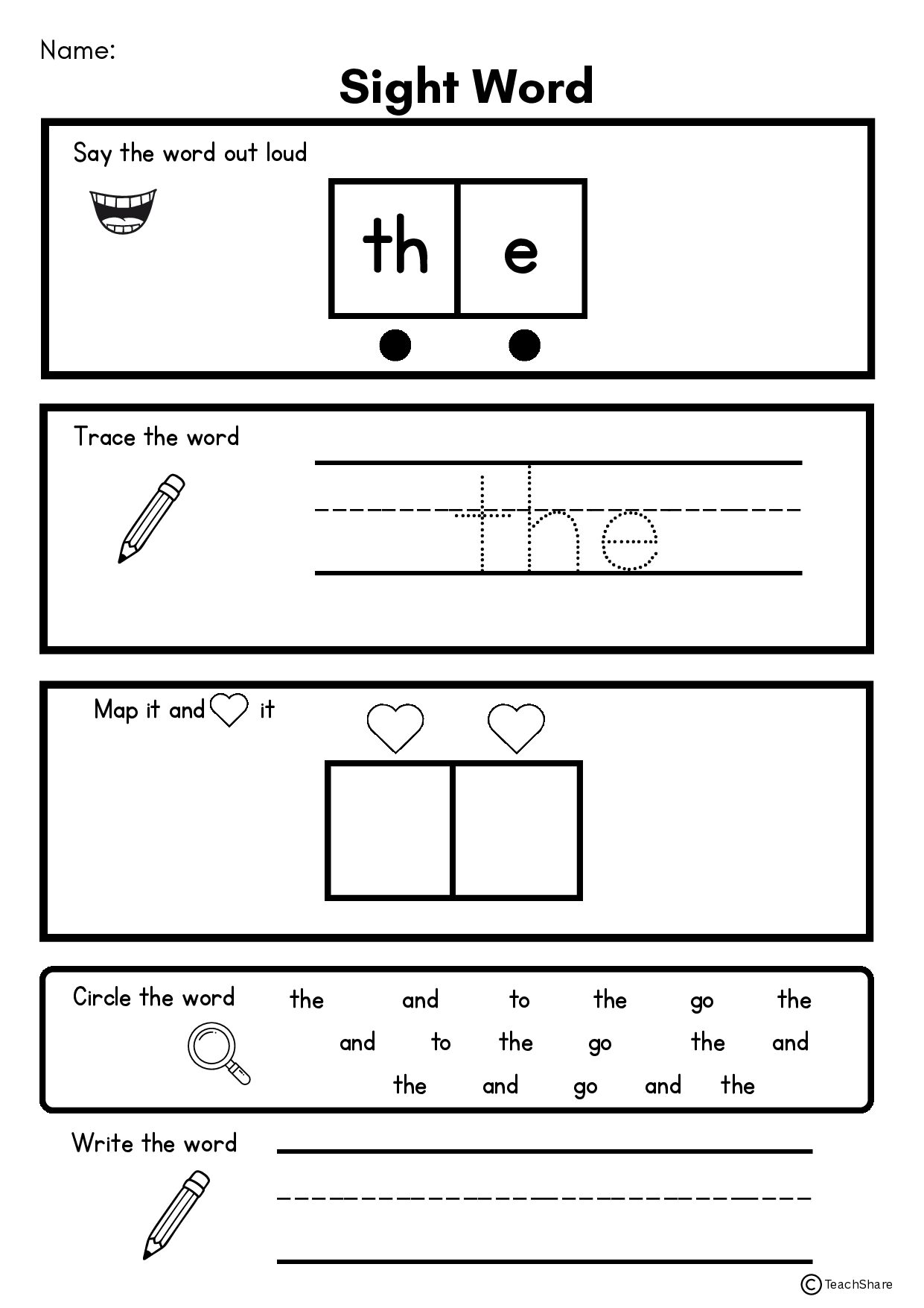 Oxford Sight Words 1-25